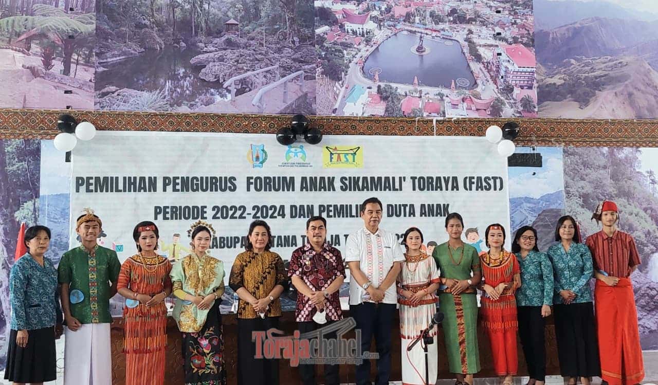 Wakil Bupati dan TP-PKK Tana Toraja Apresiasi Kegiatan Pemilihan Pengurus Forum Anak Sikamali' Toraya 2022-2024