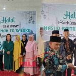Wakil Bupati Bersama Wakil Ketua TP-PKK Tana Toraja Hadiri Halal Bi-Halal Keluarga Besar Masjid Baiturrahman To'kaluku