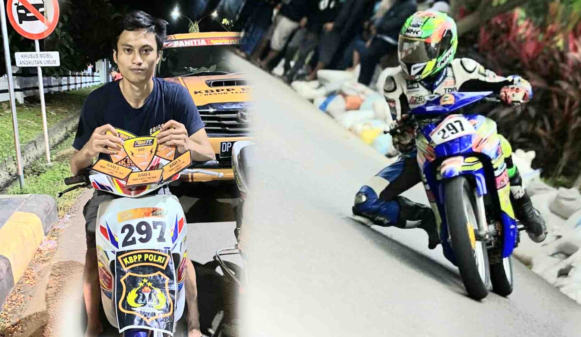 Eko Dwiyanto pembalap asal Bumi Lakipadada membawa nama harum Kabupaten Tana Toraja di Ajang balap motor road race Bupati Luwu Cup 1 tahun 2022