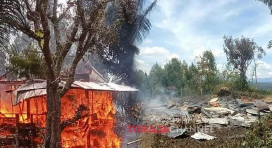 Kebakaran Hanguskan Rumah di Buttu Limbong-Bittuang, Tana Toraja