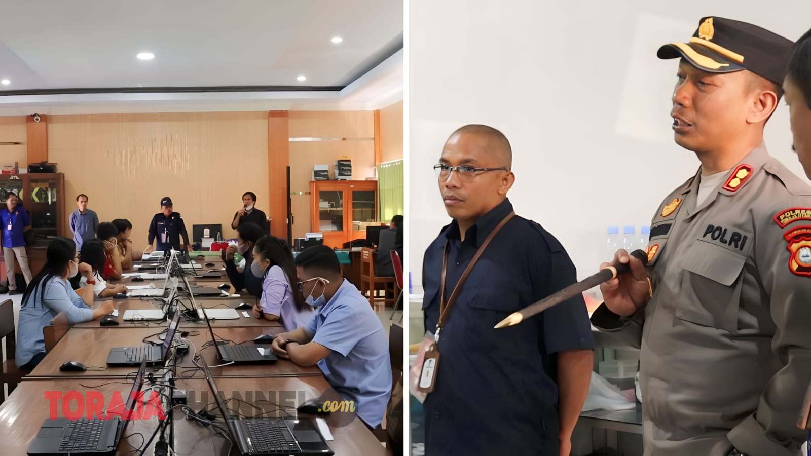 Kapolres Toraja Utara Pantau Langsung Kegiatan Pengamanan Seleksi Tertulis Calon PPK Pemilu 2024