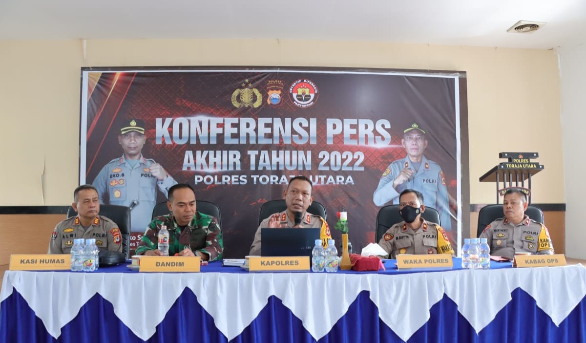 Kriminal di Kabupaten Toraja Meningkat dari Tahun Sebelumnya