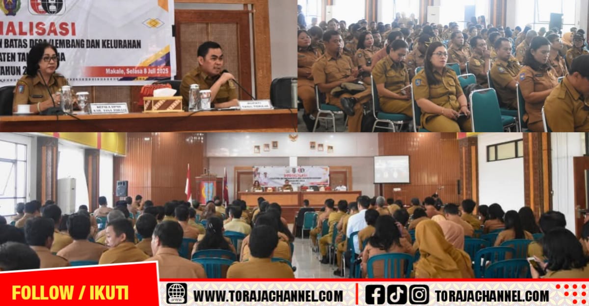Pemkab Tana Toraja Gelar Sosialisasi Penetapan dan Penegasan Batas Lembang dan Kelurahan