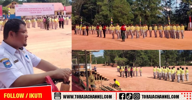 Jelang 17 Agustus, Paskibra Tana Toraja Latihan Intensif di Lapangan To'bo’ne