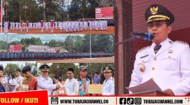 Upacara HUT RI ke-80 di Tana Toraja Berlangsung Khidmat di Lapangan To’bo’ne