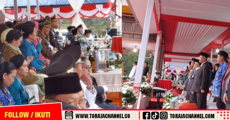 Momen Bersejarah HUT RI ke-80, DPRD Tana Toraja Kompak Absen di Penurunan Merah Putih