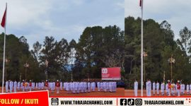 Paskibraka Tana Toraja Sukses Kibarkan Sang Merah Putih di HUT ke-80 RI