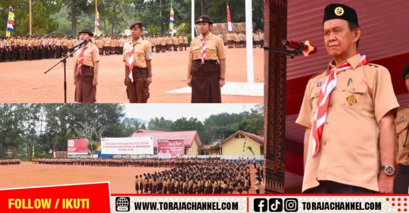 Apel Besar Hari Pramuka ke-64 di Tana Toraja Tekankan Peran Generasi Muda Hadapi Tantangan Digital