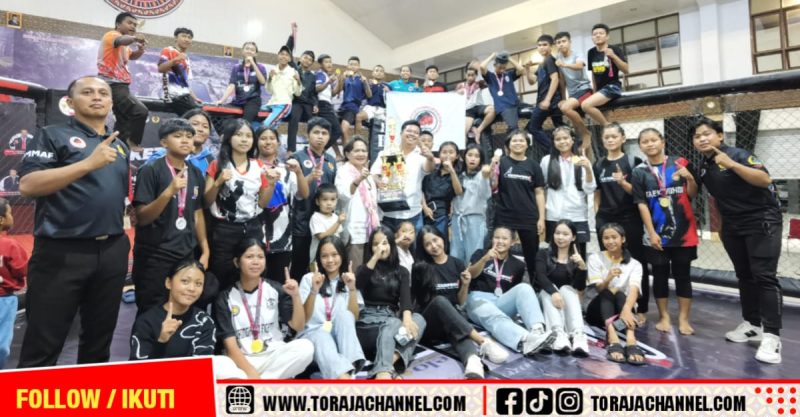 Tana Toraja Ukir Sejarah, Raih Juara Umum Kejurdaprov IBCA MMA Sulawesi Selatan