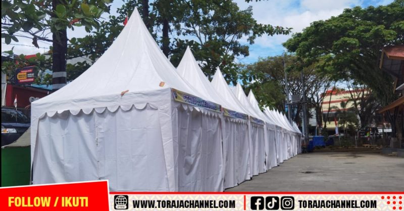 Bupati Zadrak Tombeg Rogoh Kantong Pribadi, Hadirkan Tenda Megah untuk PKL di Pasar Seni Makale