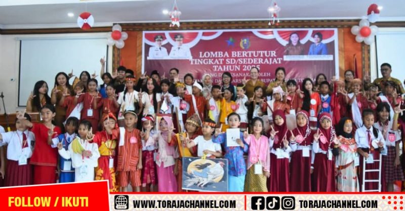 Inilah Para Juara Lomba Bertutur SD Tingkat Kabupaten Tana Toraja 2025