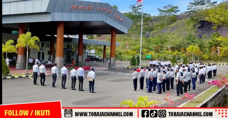 Dishub Tana Toraja Rayakan Harhubnas 2025 dengan Upacara di Bandara Toraja