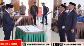 Bupati Tana Toraja Lantik Direksi dan Dewan Pengawas Perumda Tirta Buisun