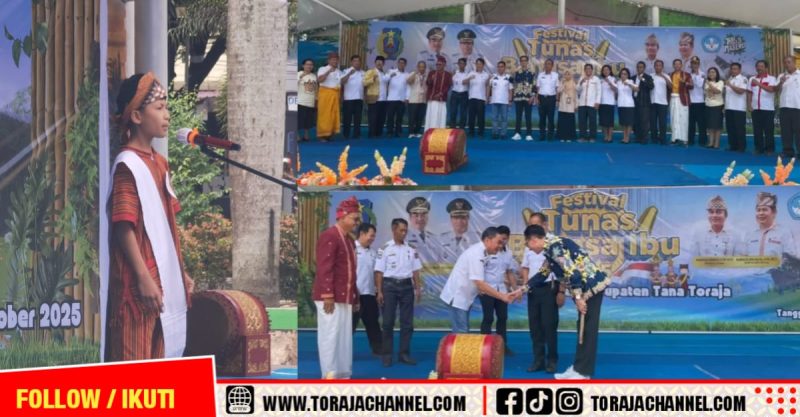 Bupati Tana Toraja Tekankan Pentingnya Pelestarian Bahasa Daerah dalam Pembukaan FTBI 2025