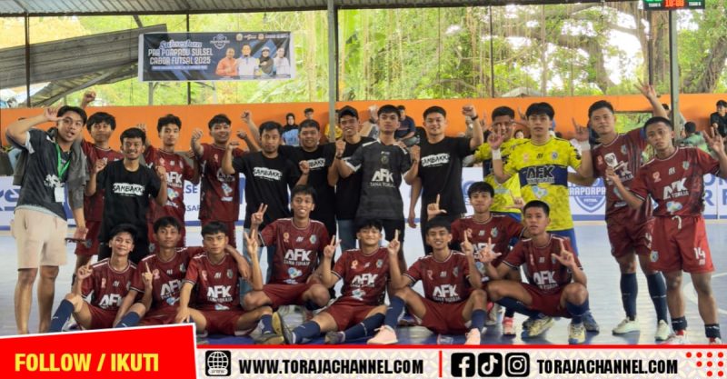 Torehkan Sejarah! Tim Futsal Tana Toraja Lolos ke Porprov Sulsel 2026