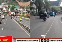 Simulasi Car Free Day (CFD) di Kota Makale (Foto : Dishub Tana Toraja)