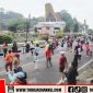 Ratusan Warga Antusias Ikuti Car Free Day Perdana di Makale, Bupati dan Wabup Turut Hadir
