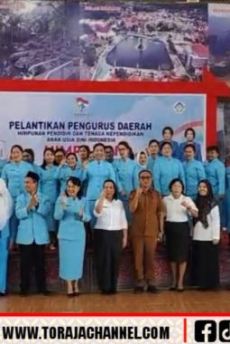 Pengurus Baru Himpaudi Tana Toraja Resmi Dilantik, Bupati Zadrak Tekankan Sinergi Tingkatkan Kualitas PAUD