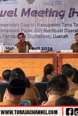 Bupati Tana Toraja Tekankan Sinergi OPD dalam Optimalisasi Pajak dan Digitalisasi Daerah