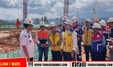 Bupati Tana Toraja Dampingi Kunjungan Kementerian PU Tinjau Pembangunan Sekolah Rakyat di Mengkendek