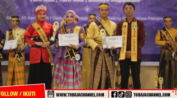 Wakili Toraja Utara, Rival Palayukan Sabet Empat Penghargaan di Putra Putri Budaya Sulsel