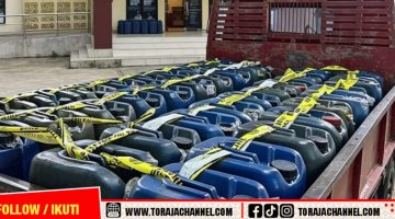 Polisi Gagalkan Pengiriman 82 Jerigen Solar Subsidi di Toraja Utara