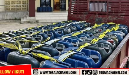 Polisi Gagalkan Pengiriman 82 Jerigen Solar Subsidi di Toraja Utara