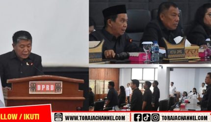 DPRD Tana Toraja, Pemkab Tana Toraja, LKPJ Bupati 2025, Rapat Paripurna, Tana Toraja