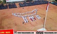 Formasi Tongkonan Warnai Upacara HUT ke-81 RI di Tana Toraja