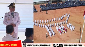 Bupati Zadrak Apresiasi Formasi Rumah Tongkonan pada HUT ke-81 RI