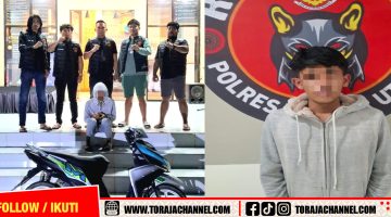 Teman Sedang Tidur, Motor Malah Dibawa Kabur: Pemuda 19 Tahun di Toraja Utara Ditangkap Polisi