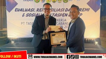 Pemkab Tana Toraja Raih Penghargaan TASPEN atas Komitmen Tingkatkan Kesejahteraan ASN